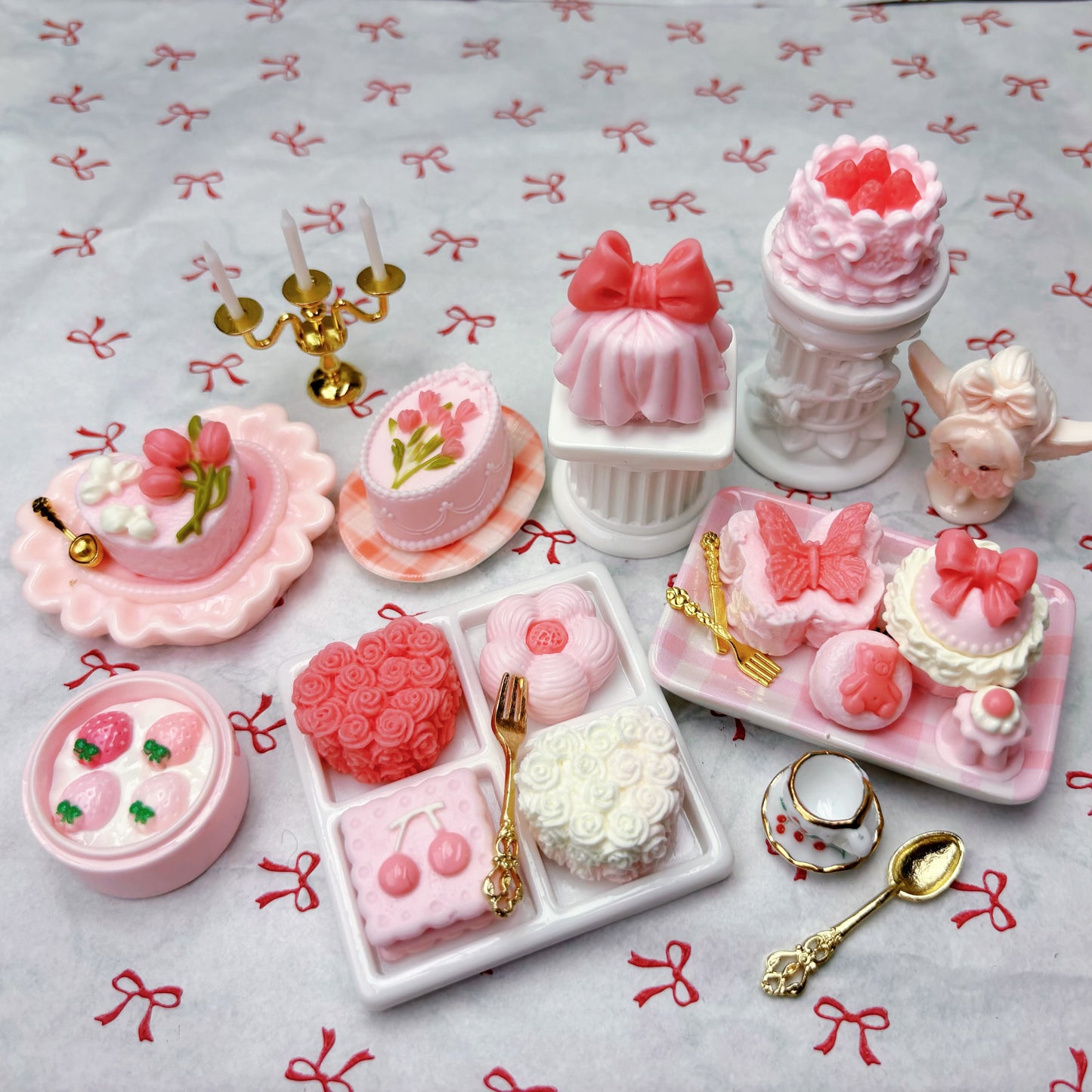 mini squishy sticky stress relief toys & plates set with cute styles and soft texture