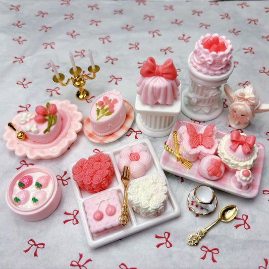 mini squishy sticky stress relief toys & plates set with cute styles and soft texture
